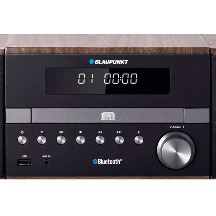 Sistema estéreo micro HiFi com Bluetooth e controle remoto Sistema compacto Rádio FM 2x50W AUX Tela LED CD Player CD/-R/-RW/MP3/WMA
