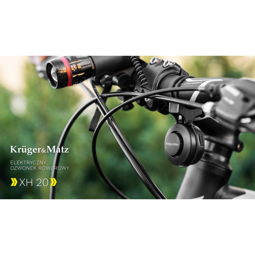 Timbre de bicicleta eléctrico Kruger&Matz XH20 con materiales de alta calidad