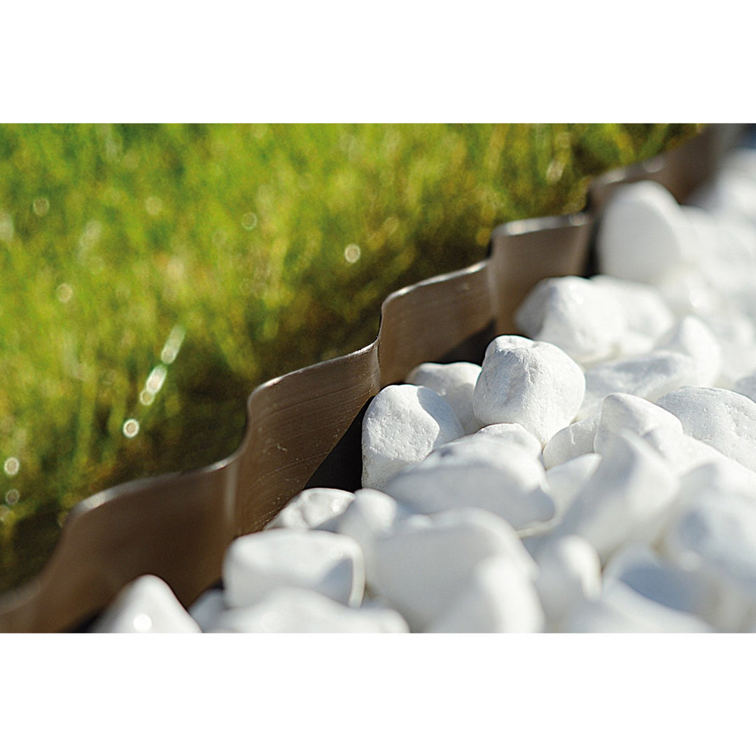 Barra de borda de jardim 25cm x 9m Cellfast - cor marrom