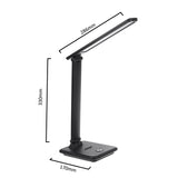 Lámpara LED de escritorio Maclean, máx. 9 W, 220-240 V CA, cambio de color, regulable, 450 lm, MCE614 B