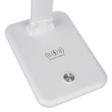Lámpara de escritorio LED regulable Lámpara de escritorio de 9W con cargador Qi por inducción