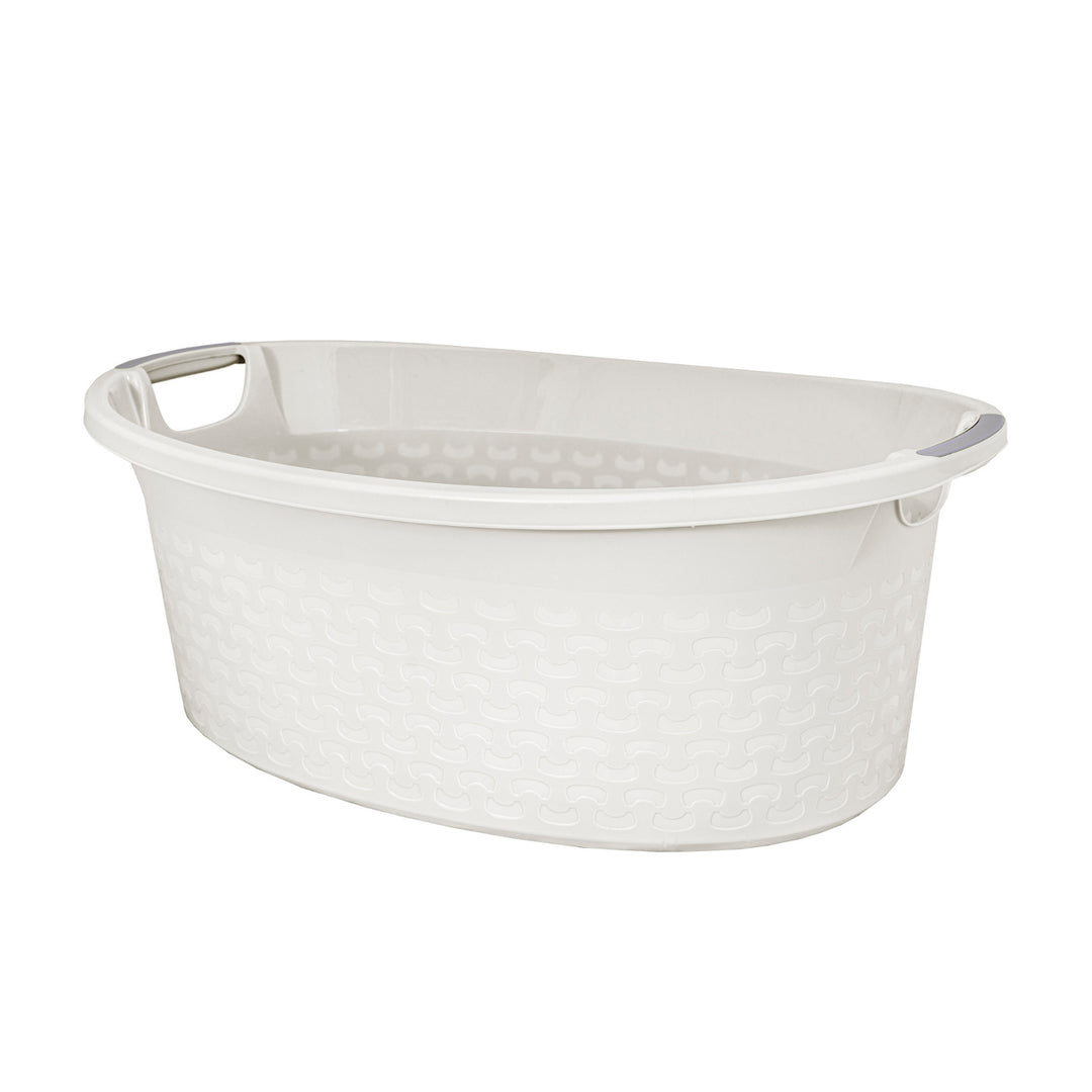 Cubeta con asas Branq Cotton 40L color  blanco antiguo
