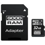 Tarjeta de memoria microSD de 32 GB + adaptador SD clase 10 UHS-I Goodram