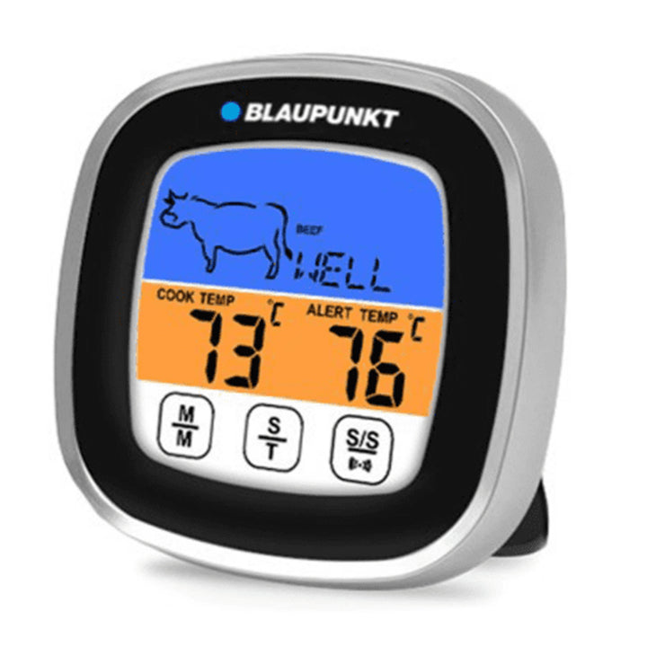 Termômetro digital Termômetro para grelha com 5 níveis de cozimento e 8 tipos de carne Termômetro de cozinha Termômetro de carne de -20 a 300 ℃ Suporte magnético