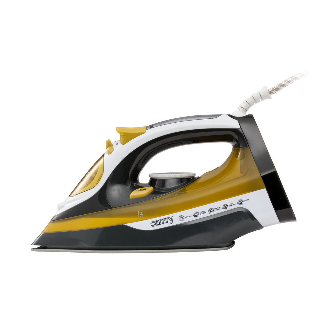 Ferro Camry CR 5029 3000W - sola de cerâmica, função de limpeza automática