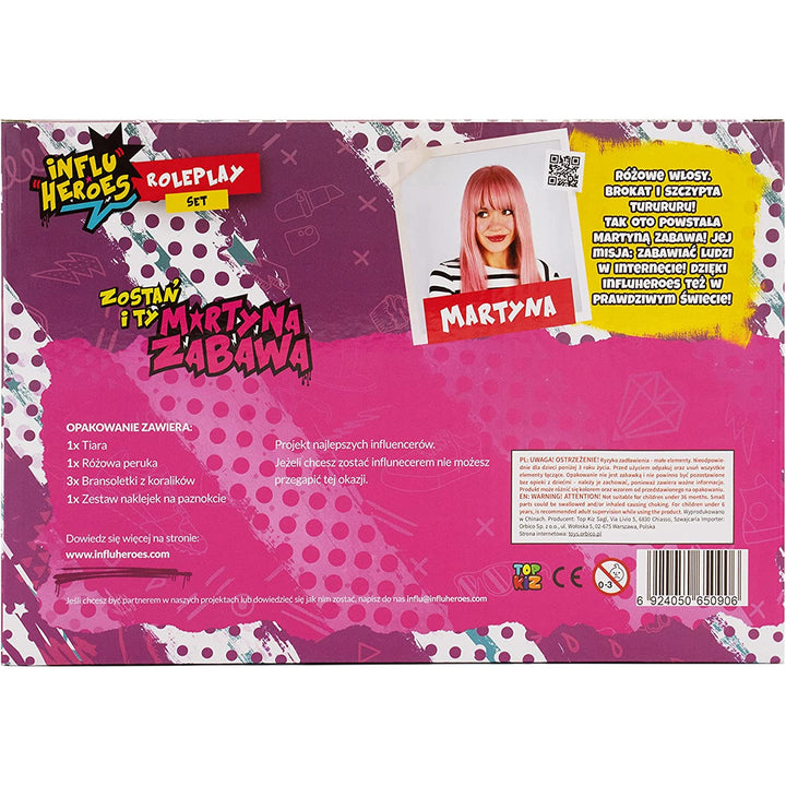 Conjunto de disfarces divertidos Influ Heroes Martyna
