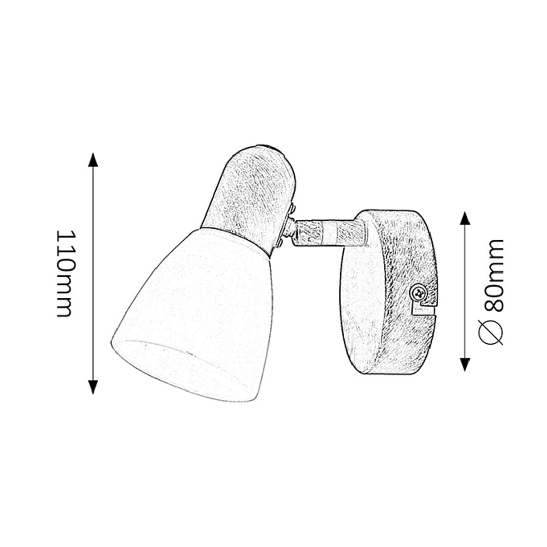 Lampa ścienna Soma spot E14 1x40W antic creme castanho