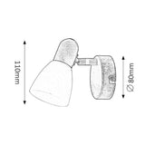 Lampa ścienna Soma spot E14 1x40W antic creme castanho