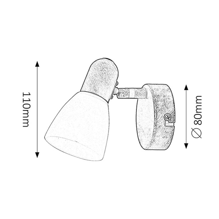 Lampa ścienna Soma spot E14 1x40W antic creme castanho