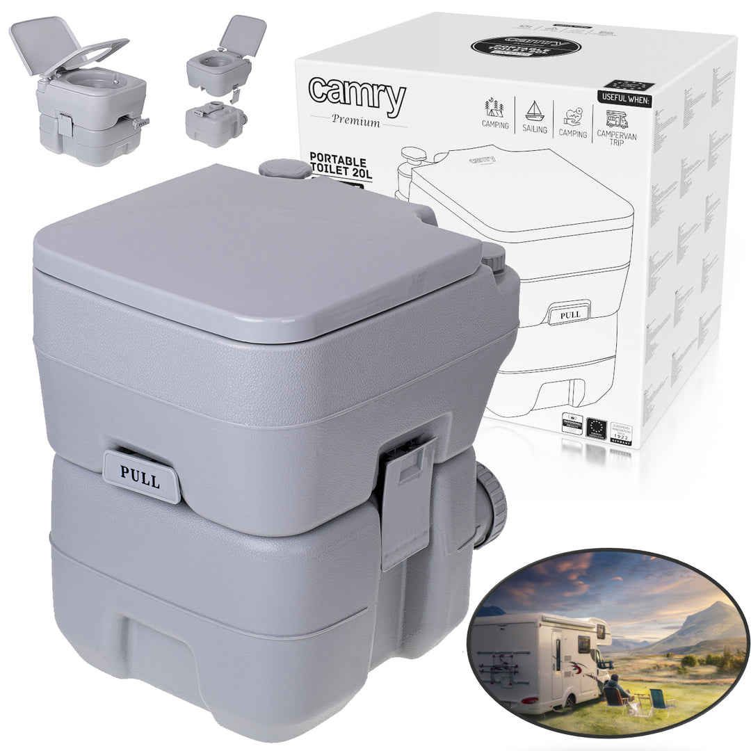 Inodoro portátil de 20L con depósito de agua extraíble Camry CR 1035