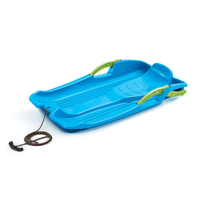 Trenó de plástico com freio Prosperplast Hornet azul
