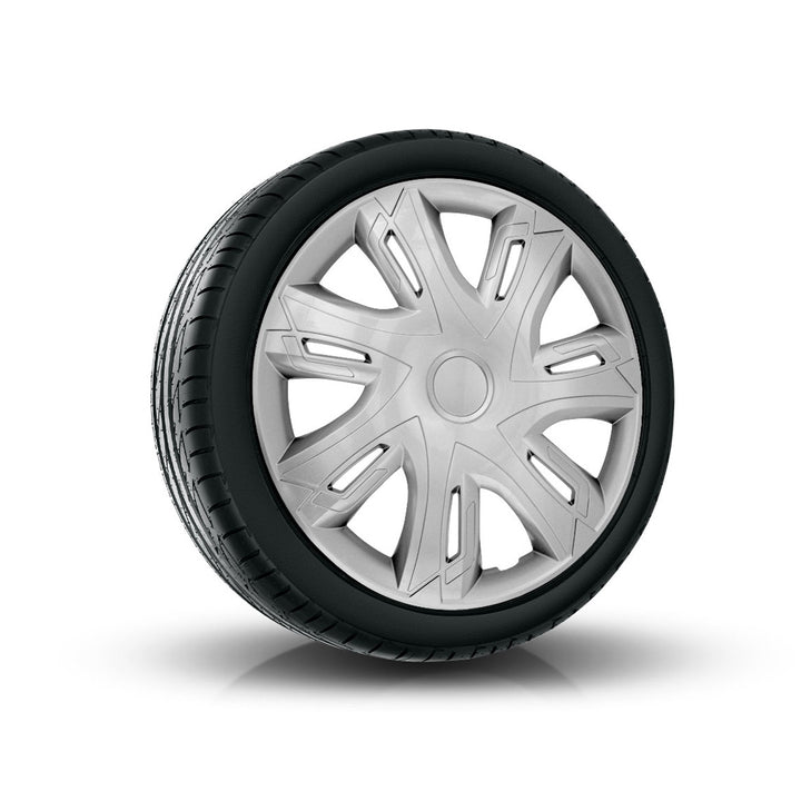 Calotas universais NRM N-Power 14'' cor prata 4 peças