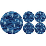Set de salvamanteles de fieltro redondo 1 + 4 - CONO