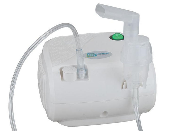Inhalador compresor Omnibus BR-CN116 blanco + tubo + bolsa