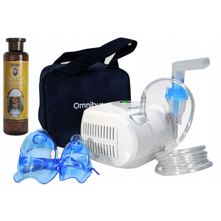Inhalador compresor Omnibus BR-CN116 blanco + niebla salina