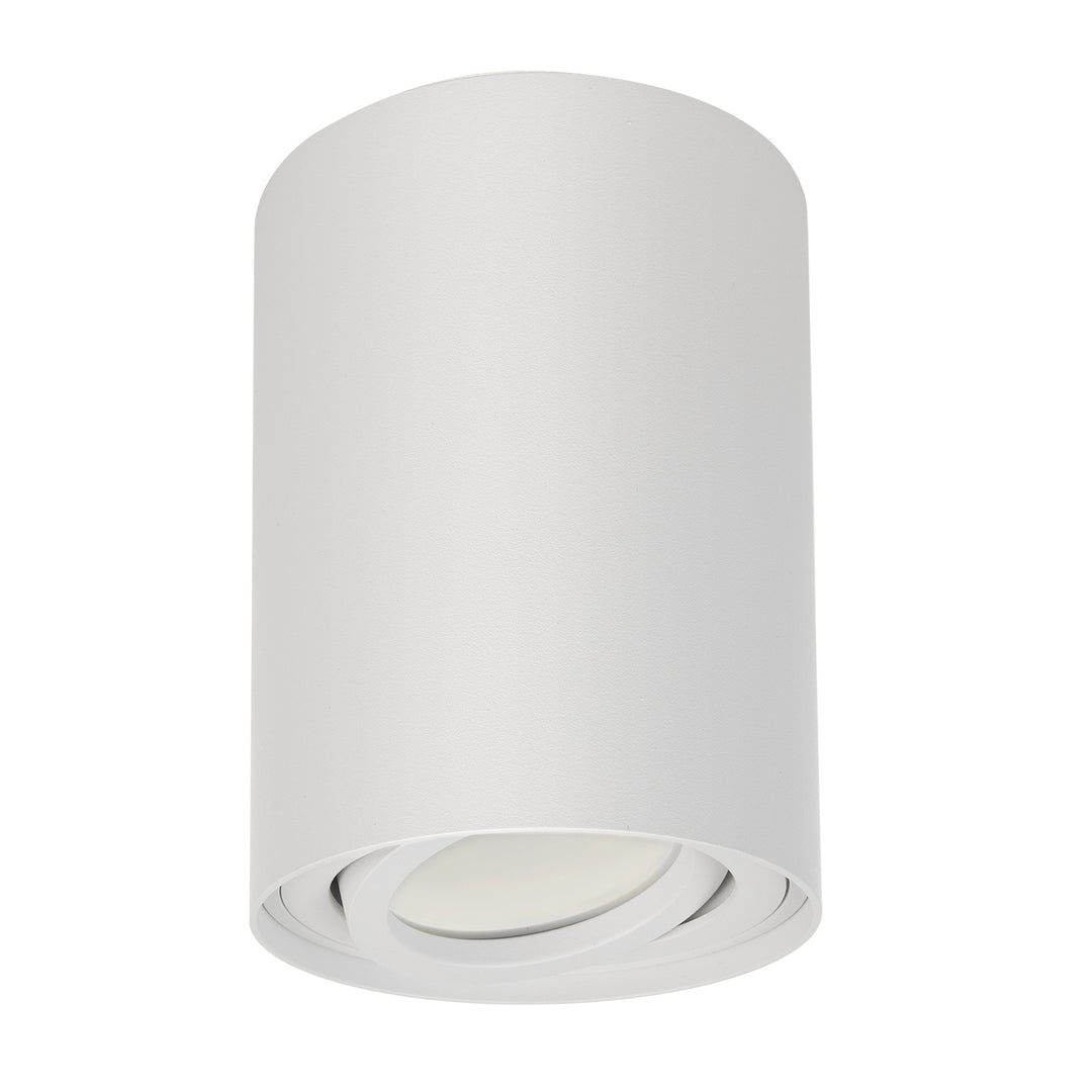 3x Maclean Round Plafond Blanco MCE422 + 3x Bombilla LED GU10 5W 4000K