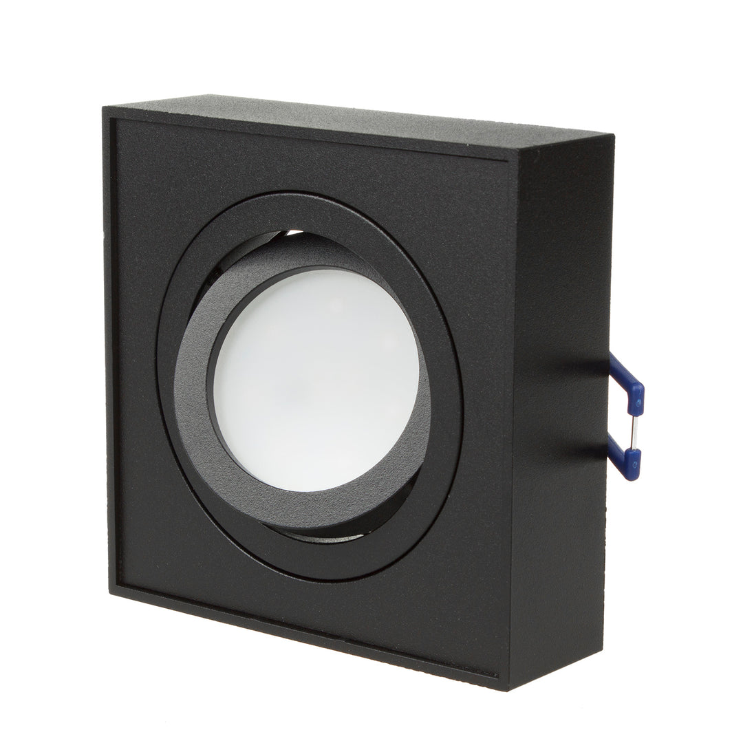 Luminária embutida MCE464 B 7W preta + GU10