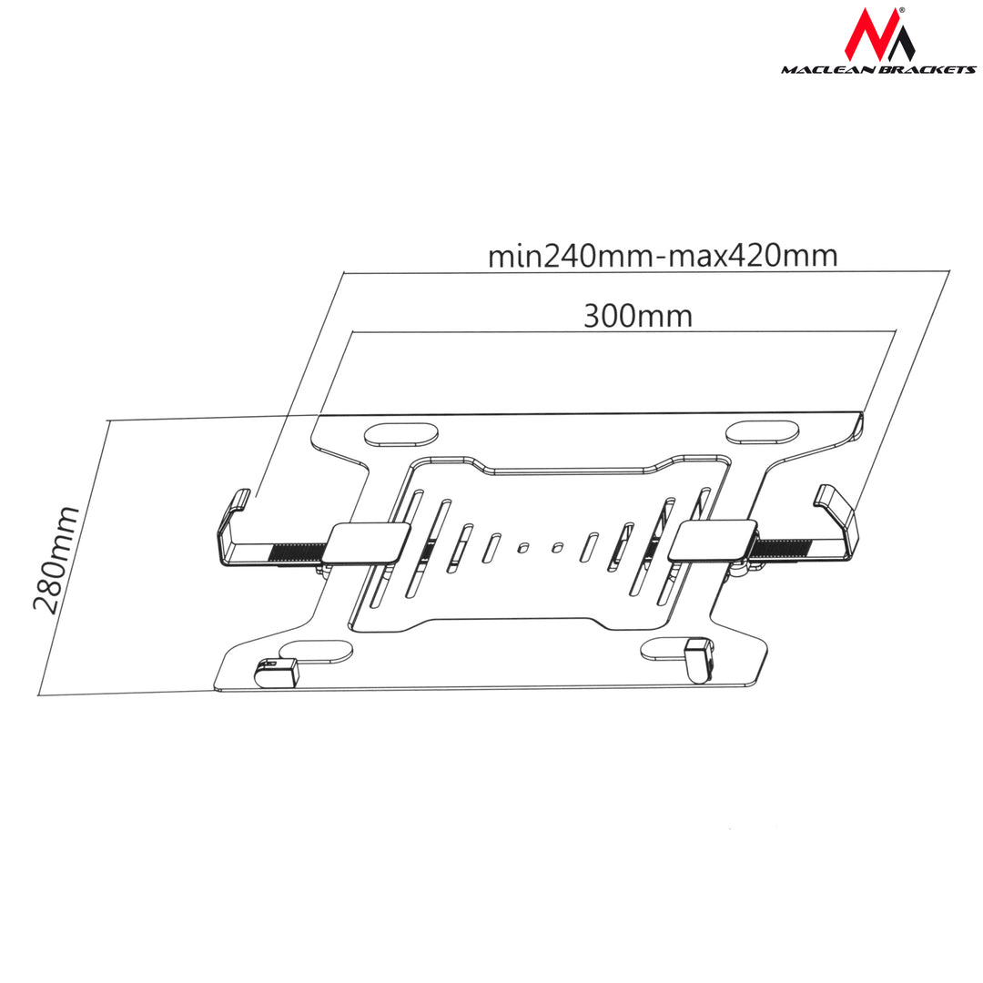 Suporte giratório para laptop Maclean MC-860 + MC-764