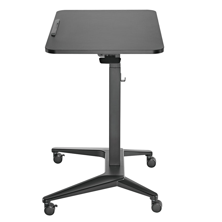 Mesa para portátil Maclean MC-453B, ajuste pneumático em altura, 80 x 52 cm, 8 kg máx., 109 cm de altura, preta
