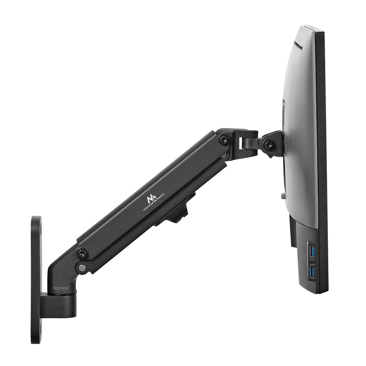 Suporte de parede para monitor Maclean MC-458 de 17 a 27'', máx. 7 kg, amortecedor a gás