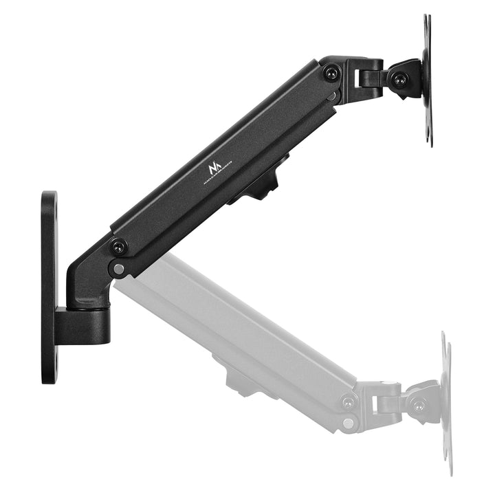 Suporte de parede para monitor Maclean MC-458 de 17 a 27'', máx. 7 kg, amortecedor a gás