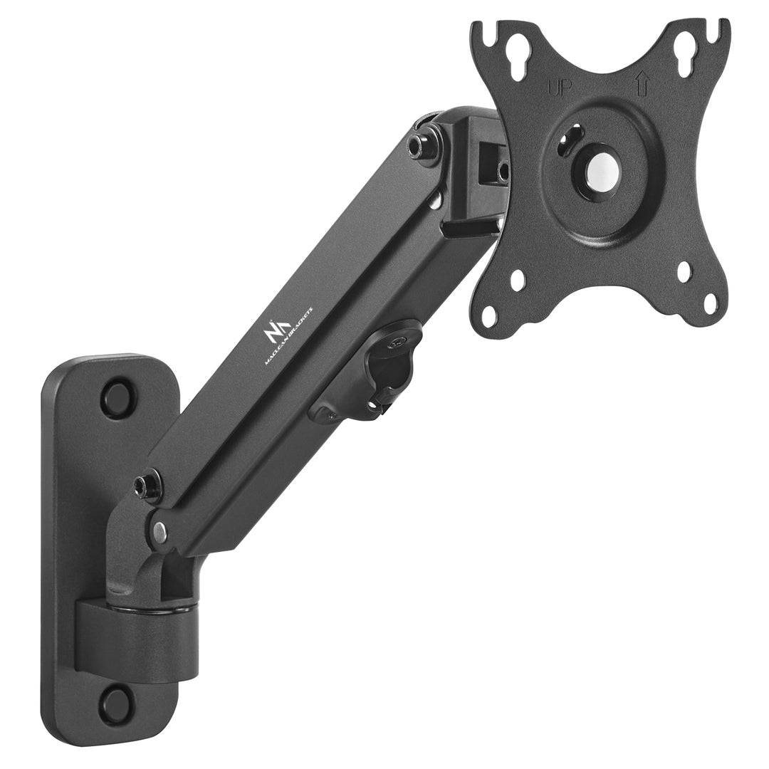 Suporte de parede para monitor Maclean MC-458 de 17 a 27'', máx. 7 kg, amortecedor a gás