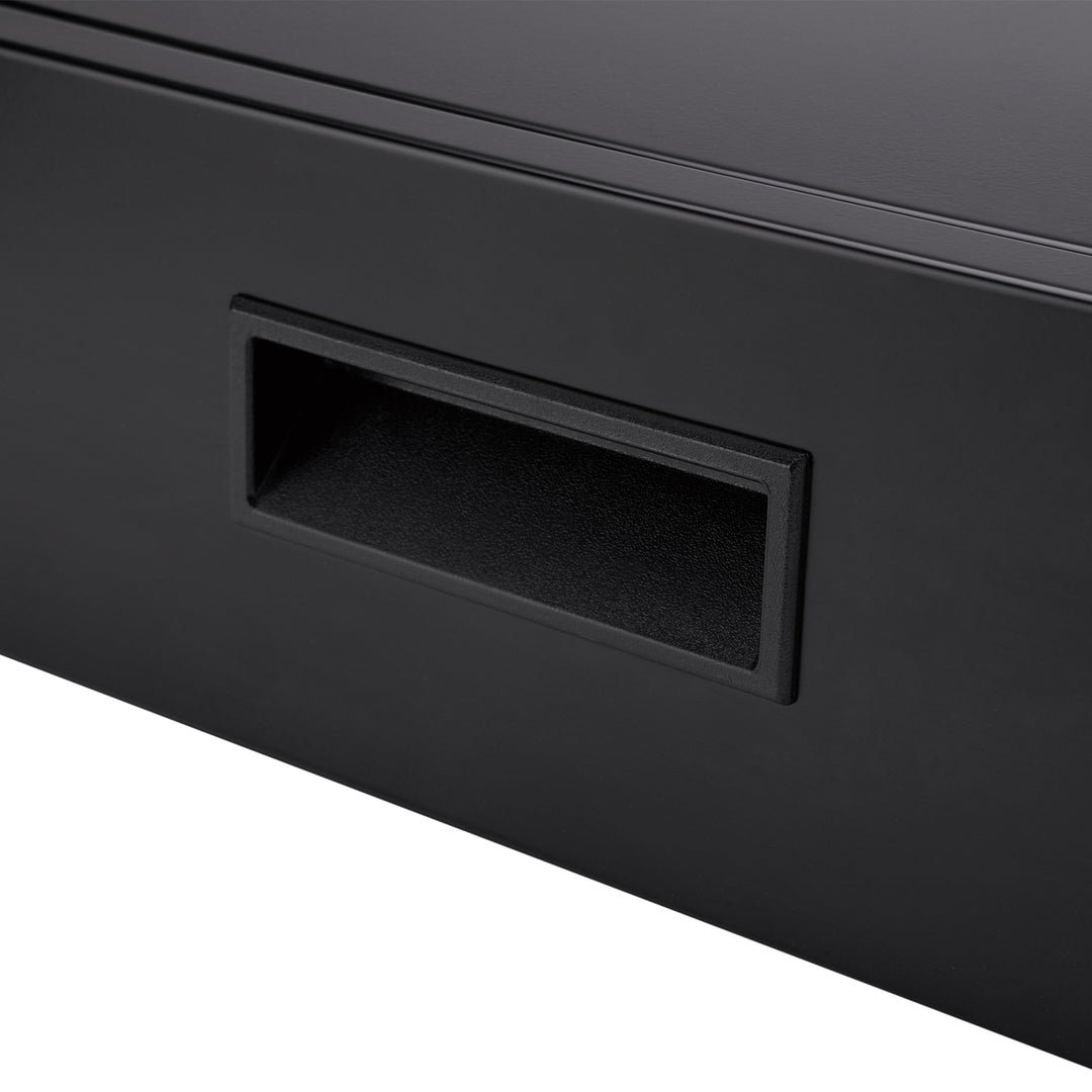 Cajón ergonómico bajo escritorio con llave Maclean, organizador, negro, máx. 5 kg, MC-461