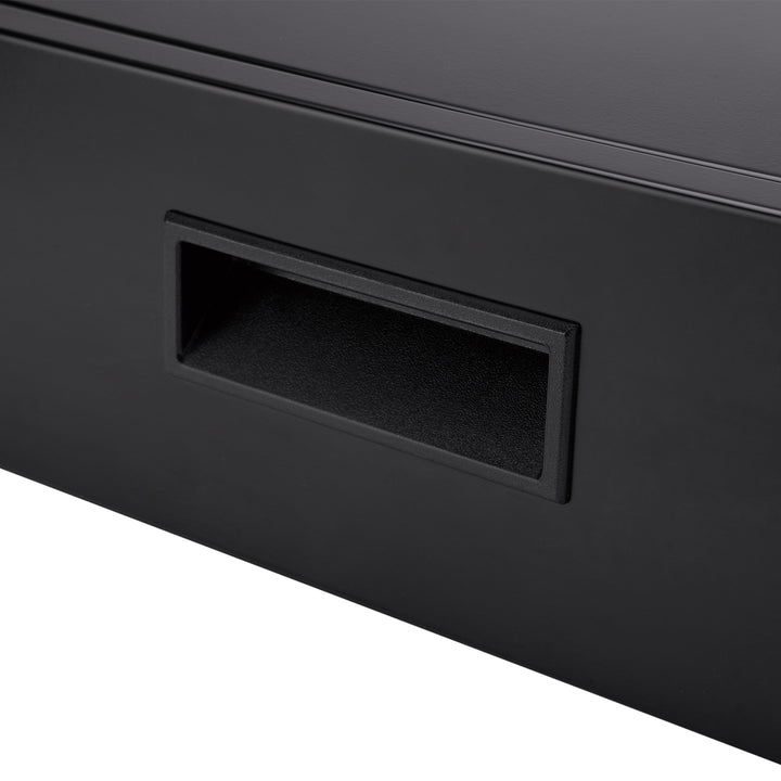 Cajón ergonómico bajo escritorio con llave Maclean, organizador, negro, máx. 5 kg, MC-461