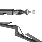 Suporte para microfone NanoRS RS471, suporte para gestão de cabos, braço giratório, alumínio