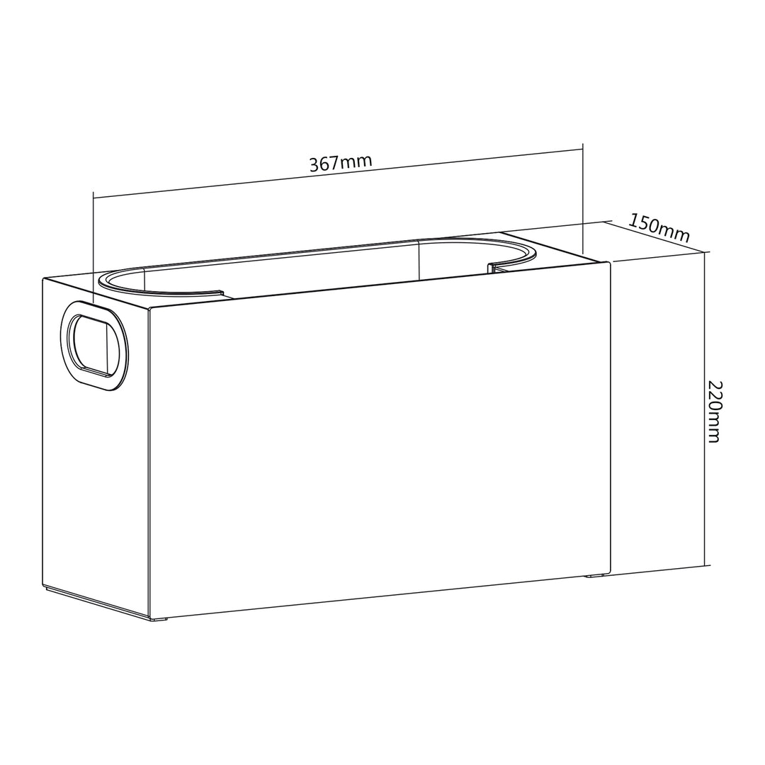 Organizador de maquilhagem universal Maclean MC-479 para cosméticos e artigos de higiene pessoal, carga máxima de 8 kg, 367 x 150 x 220 mm