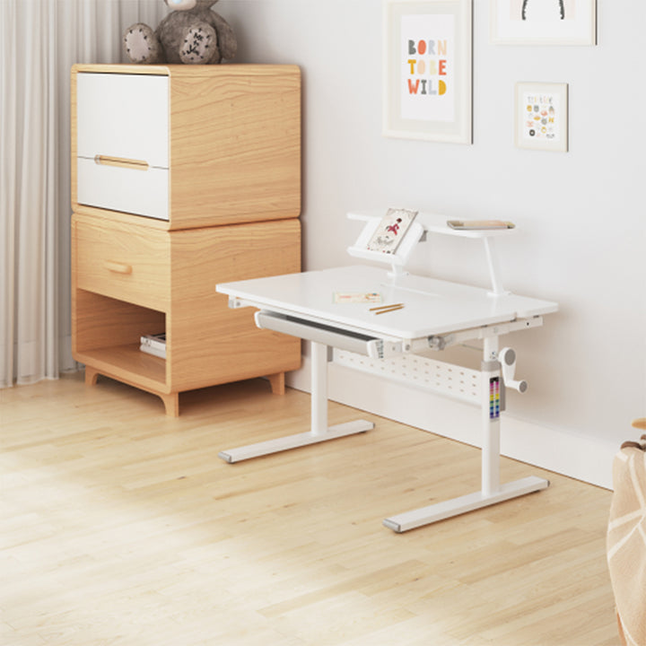 Secretária para criança Ergo Office ER-483, altura regulável, cinzento, máx. 40 kg, 900 x 600 mm