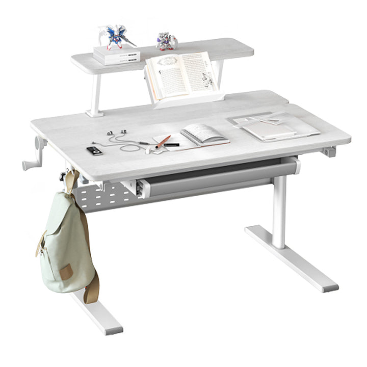 Secretária para criança Ergo Office ER-483, altura regulável, cinzento, máx. 40 kg, 900 x 600 mm