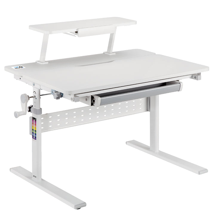 Secretária para criança Ergo Office ER-483, altura regulável, cinzento, máx. 40 kg, 900 x 600 mm