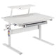 Secretária para criança Ergo Office ER-483, altura regulável, cinzento, máx. 40 kg, 900 x 600 mm