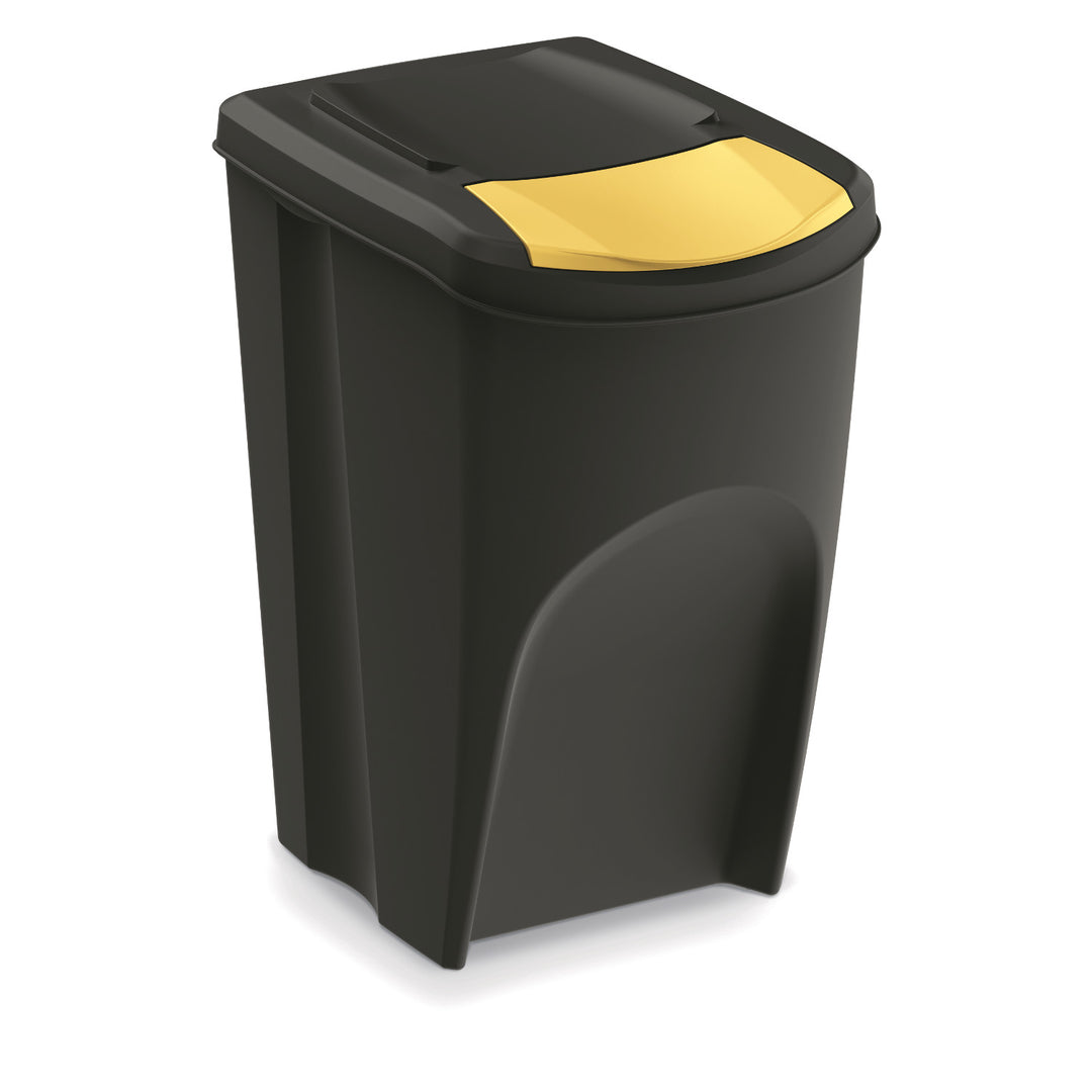 Contenedor de reciclaje Keden Sortibox 4x35L negro