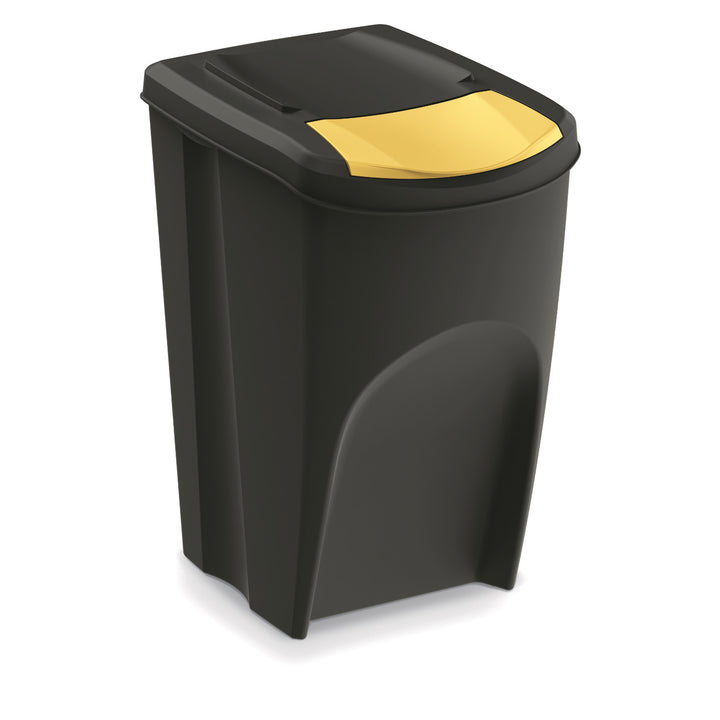 Contenedor de reciclaje Keden Sortibox 4x35L negro