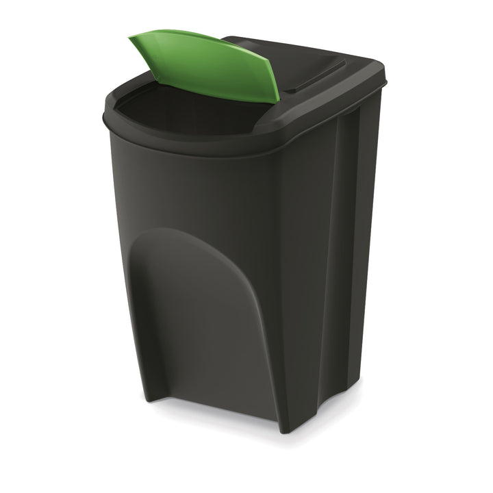 Contenedor de reciclaje Keden Sortibox 4x35L negro
