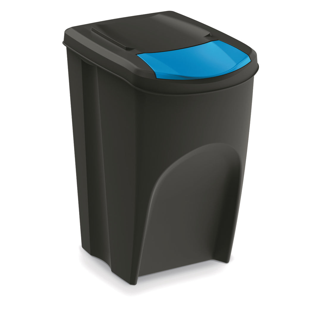 Contenedor de reciclaje Keden Sortibox 4x35L negro