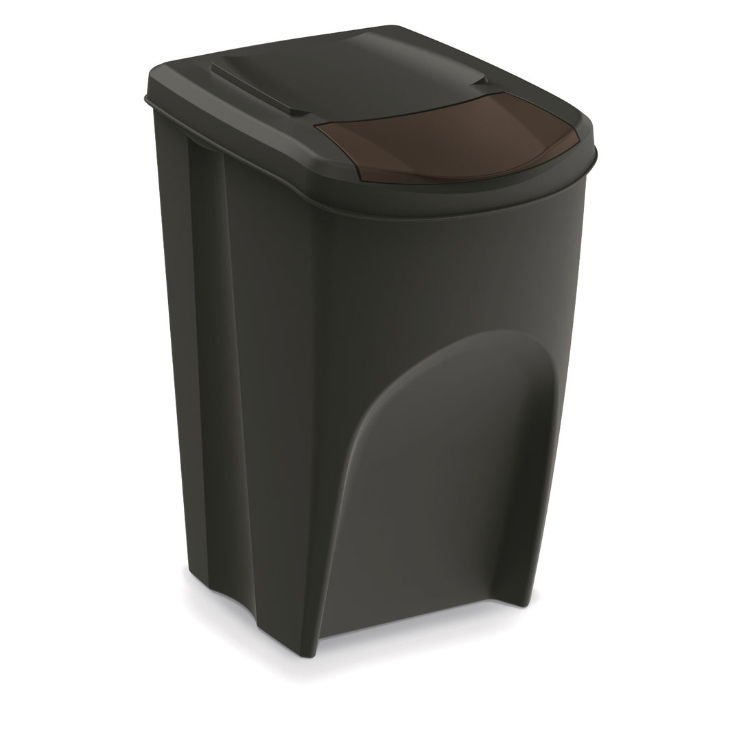 Contenedor de reciclaje Keden Sortibox 4x35L negro