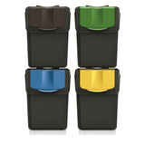 Keden SORTI BOX Conjunto de caixotes 4x20l Lixeiras - pretas