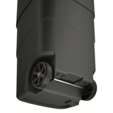 Cubo de Basura Wheeler 110L con Ruedas y Tapa Cubo de Basura Grande Cubo de Basura Universal de Plástico (Negro)