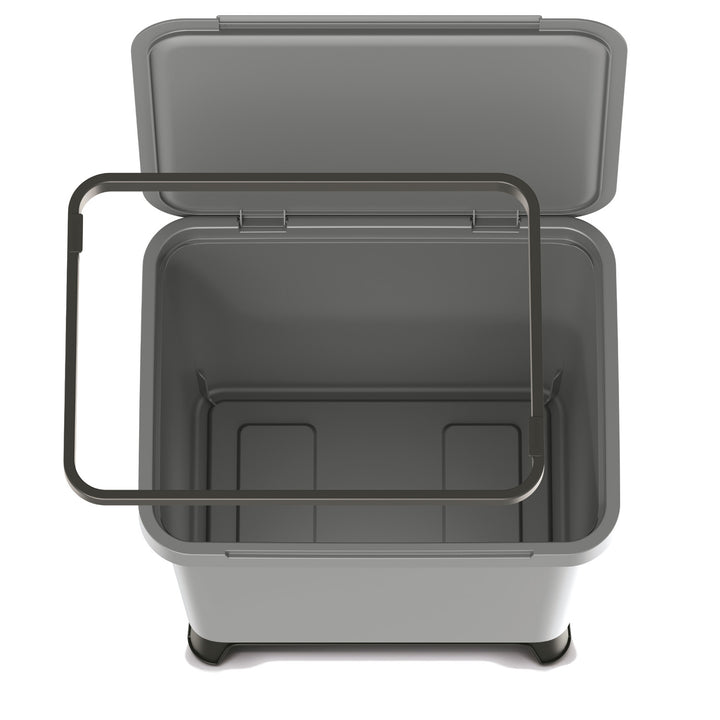 Lixeira Keden SYSTEMA - cinza liso 29 litros