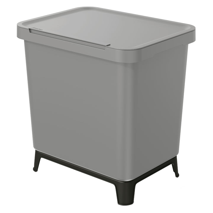 Lixeira Keden SYSTEMA - cinza liso 29 litros
