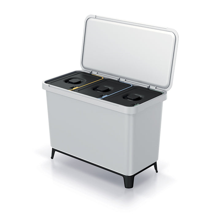 Lixeira Keden SYSTEMA - 3x10 cinza cinza