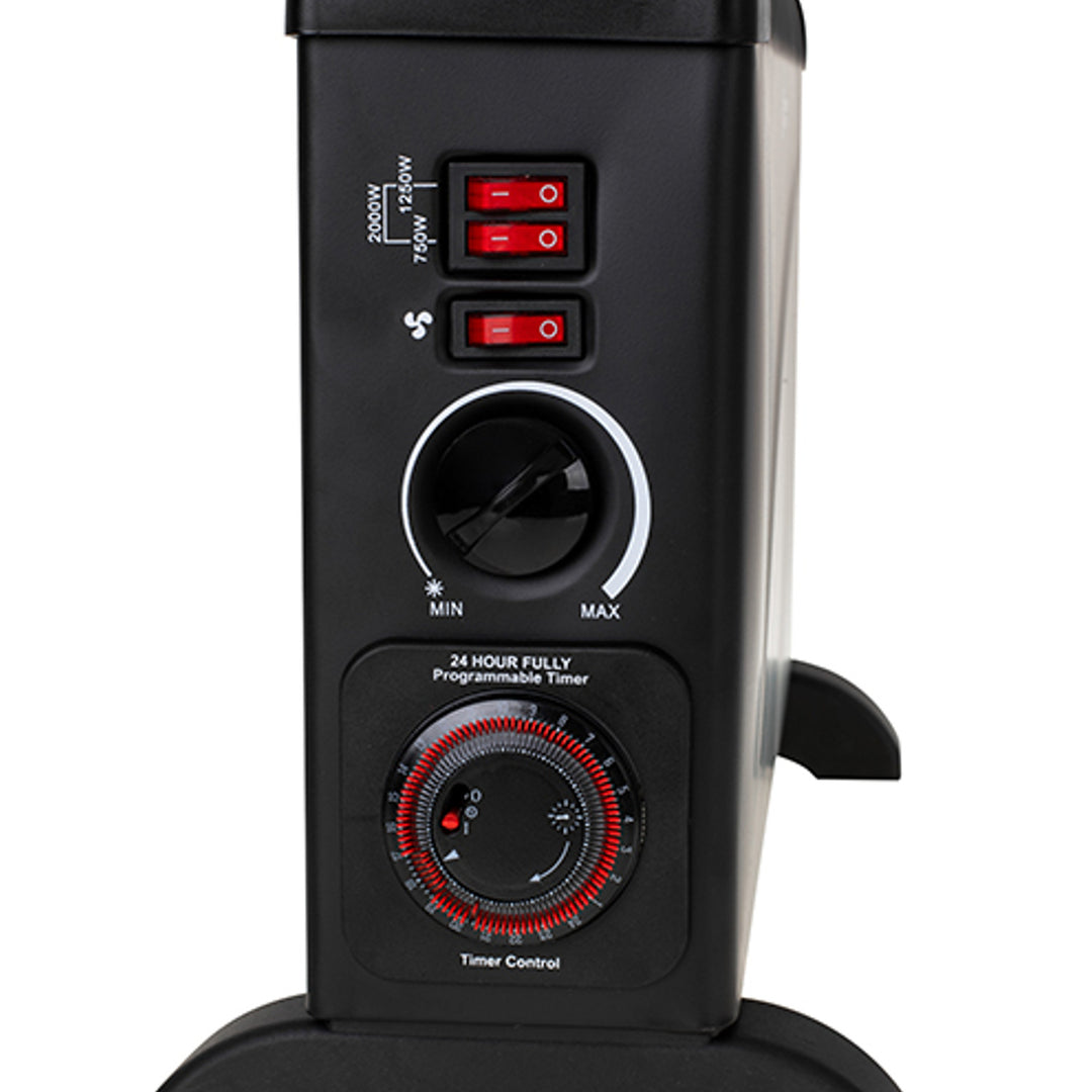 Radiador elétrico MESKO convector térmico preto