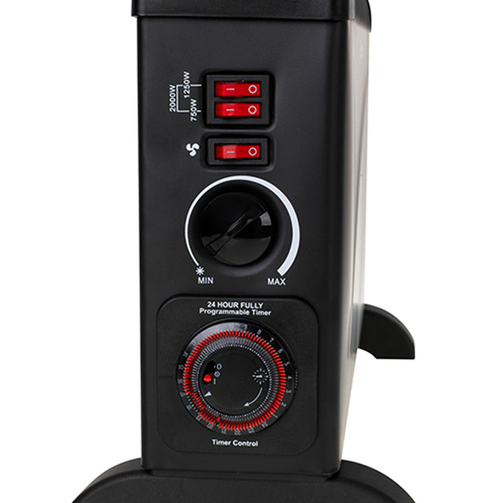 Radiador elétrico MESKO convector térmico preto