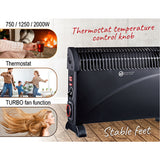 Radiador eléctrico Termo eléctrico convector MESKO negro