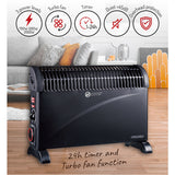 Radiador eléctrico Termo eléctrico convector MESKO negro