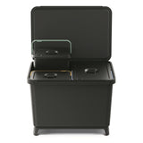Papelera Keden SYSTEMA 2x10 + 23l - negro reciclaje