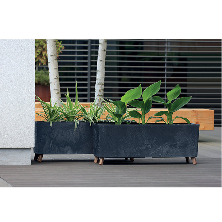 Prosperplast URBI CASE BETON EFFECT N maceta - antracita